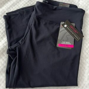 Bally Total Fitness Flat Waist Capri Legging ~ Carbon ~ Size Large ~ NWT